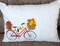 Bike Pillow cover for Fall, Embroidered bicycle pillow, seasonal bike pillow covers product 1